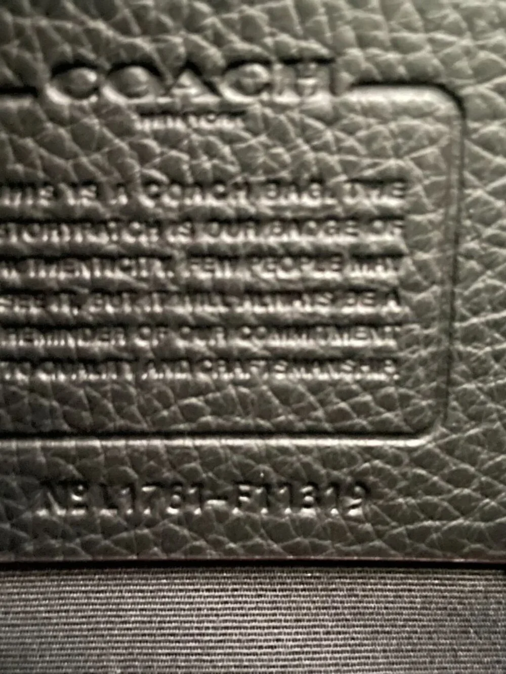 Coach Hamilton Bag Pebble Leather